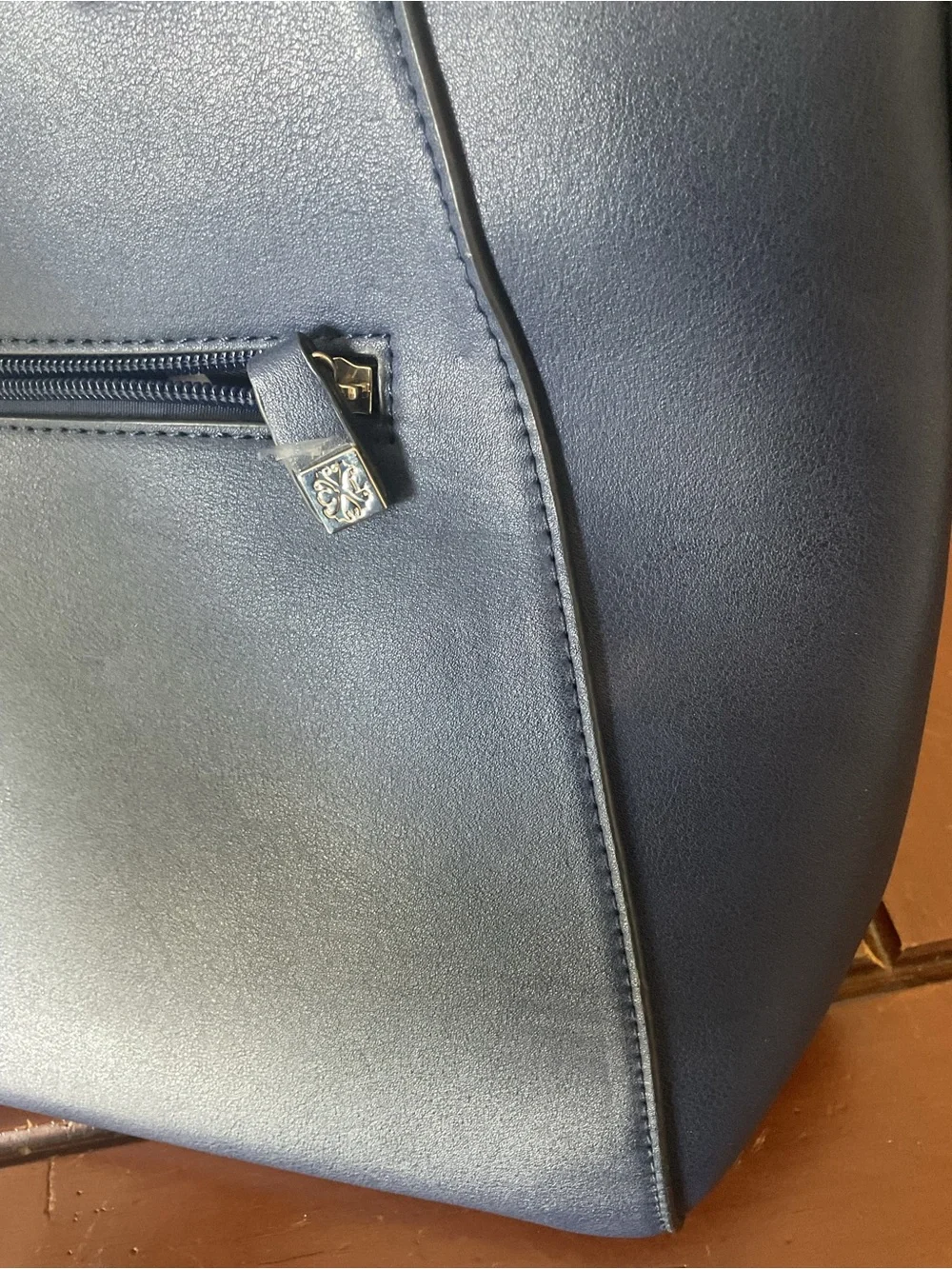 Christian Lacroix NWOT purse navy blue 10x13